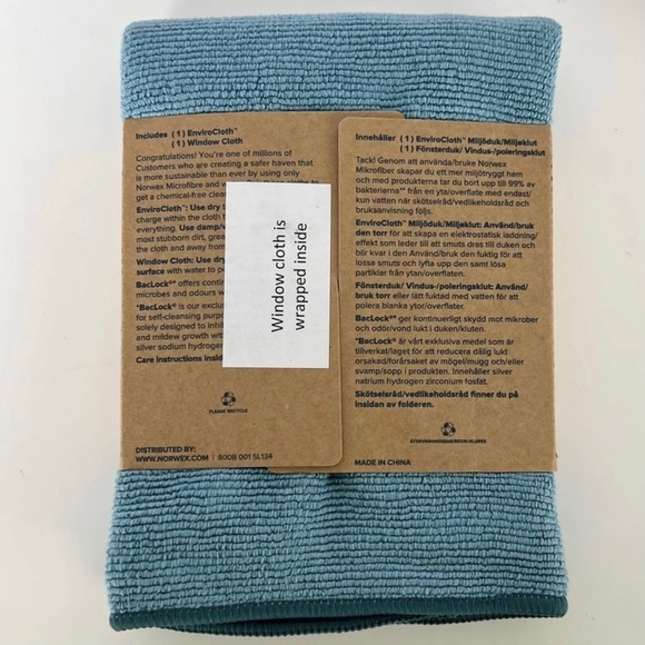 NEW NORWEX TEAL MICROFIBER BASIC PACKAGE - Picture 2 of 3